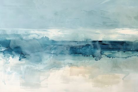 Coastal Horizon in Soft Blue