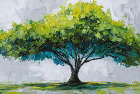 Majestic Spreading Tree in Sunlight