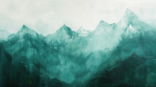 Emerald Peaks Through Morning Mist
