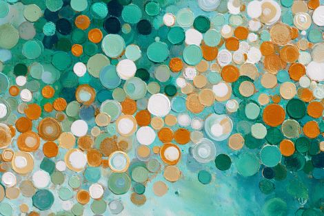 Emerald and Amber Bubble Cascade