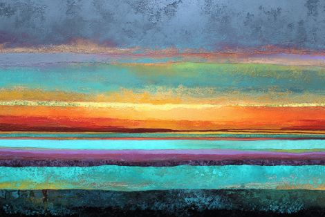 Vibrant Horizon Layers at Dusk