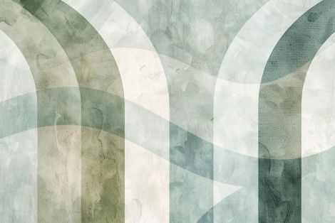 Verdant Arches in Misty Light