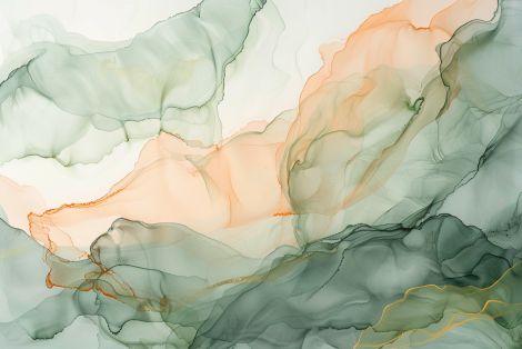 Verdant Mist and Peach Currents