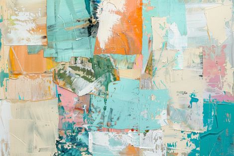 Sunlit Coastal Fragments in Pastel
