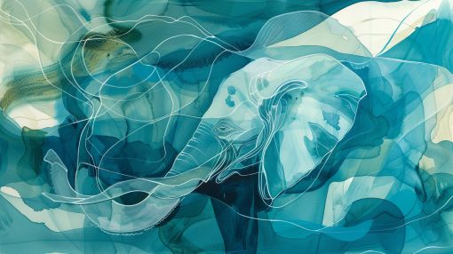 Elephant Dreams in Teal Waters
