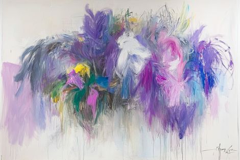 Violet Storm of Ethereal Blooms