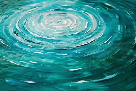 Turquoise Ripples in Tranquil Waters