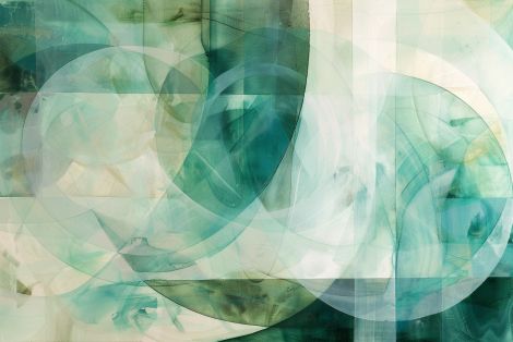 Emerald Circles in Translucent Harmony