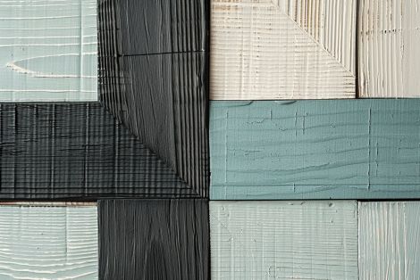 Painted Wood Blocks in Coastal Tones