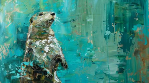Emerald Waters Sea Otter Portrait