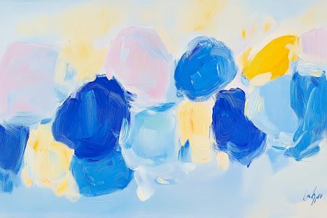 Soft Harmony in Blue and Gold