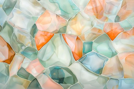 Soft Mosaic of Pastel Stone