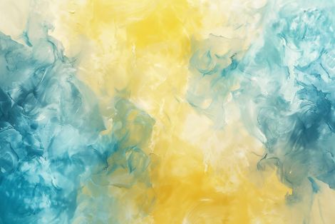 Ethereal Currents in Blue and Gold