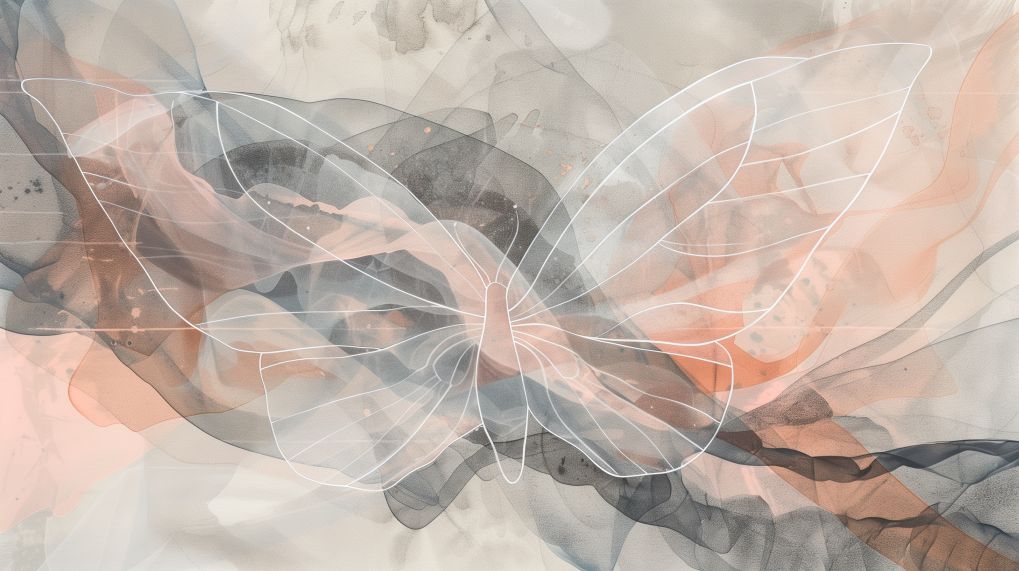 Ethereal Butterfly in Muted Watercolor
