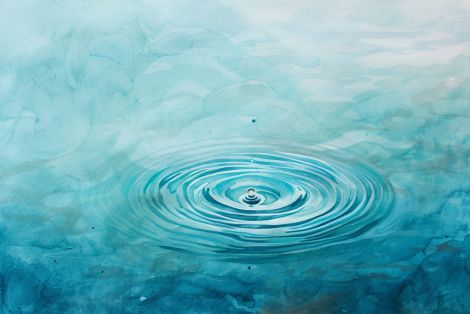 Ripple of Stillness in Turquoise