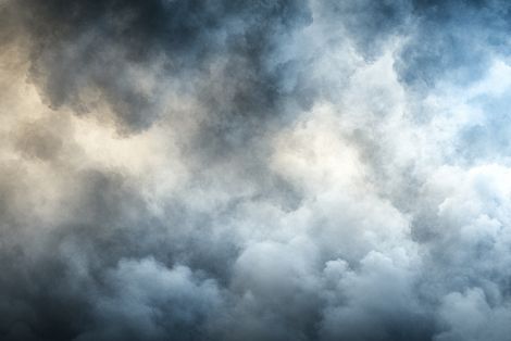 Ethereal Storm Clouds in Twilight