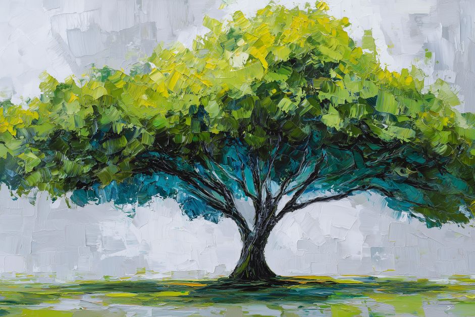 Majestic Oak in Emerald Light