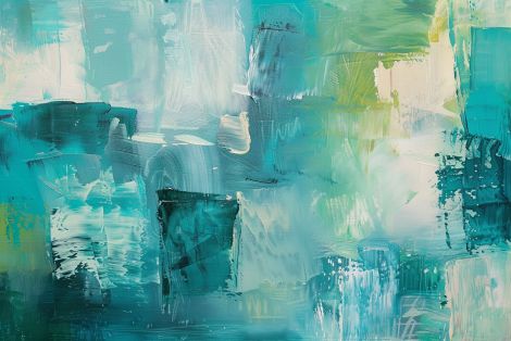 Teal Currents in Morning Light