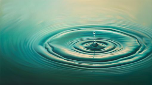 Ripple of Stillness in Turquoise