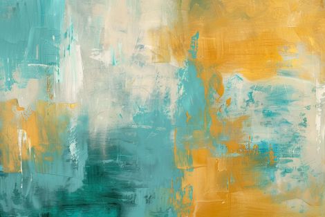 Golden Teal Horizon Emerging Light