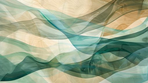 Flowing Veils of Emerald and Sand