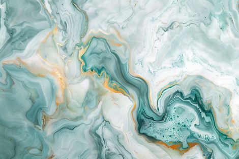 Emerald Tides with Golden Veins