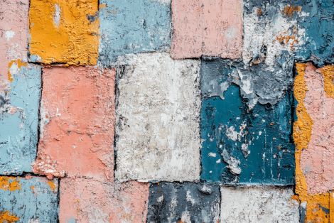 Weathered Mosaic in Pastel Tones
