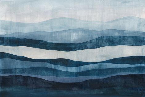 Blue Mountain Waves in Mist