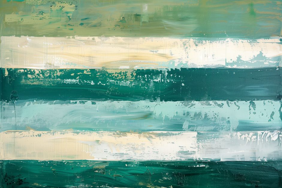 Emerald Tides in Layered Stillness