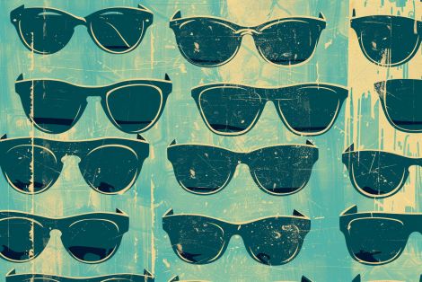Retro Shades in Cool Teal