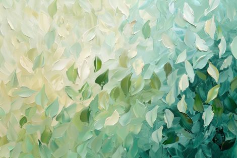Cascading Leaves in Verdant Light