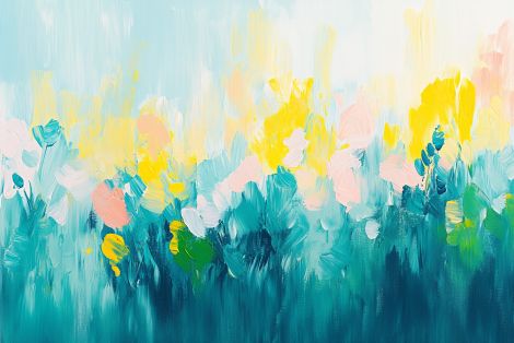 Spring Meadow in Soft Bloom