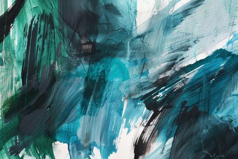 Teal Tempest in Deep Waters