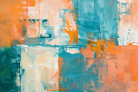 Sunlit Tides in Warm Abstract