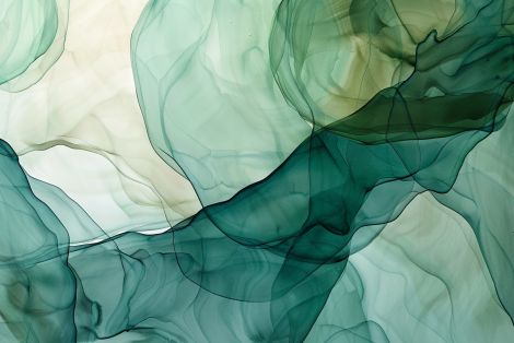 Emerald Veils in Flowing Motion