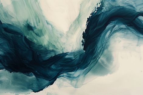 Oceanic Currents in Deep Teal