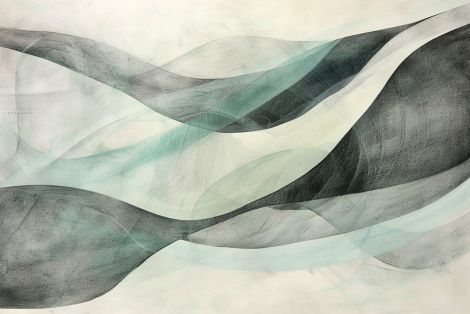 Flowing Currents in Muted Teal