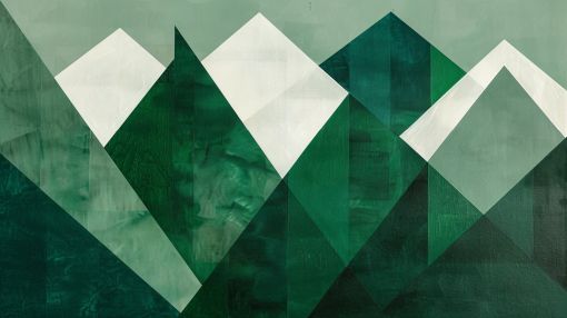 Emerald Peaks in Geometric Stillness