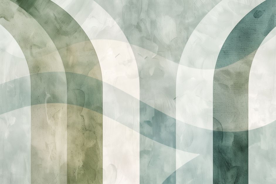 Sage Arches in Muted Watercolor