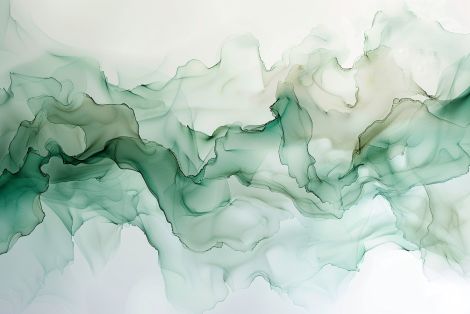 Emerald Mist Flowing Through Silence