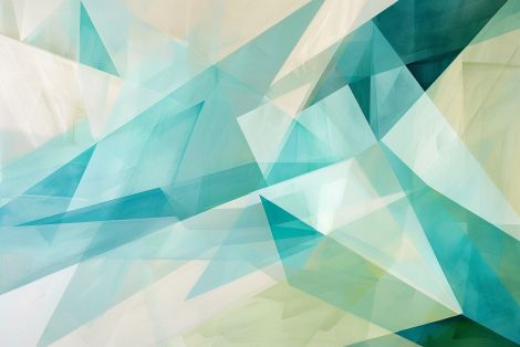 Crystalline Fragments in Aqua Light