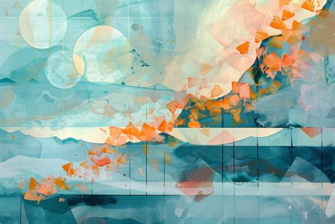Tidal Drift in Coral and Teal