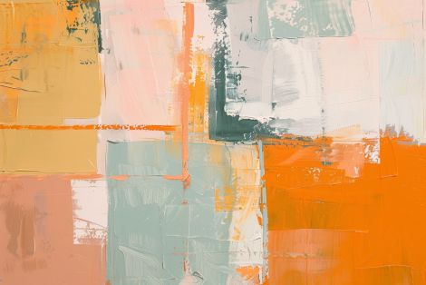 Warm Citrus Blocks in Soft Light