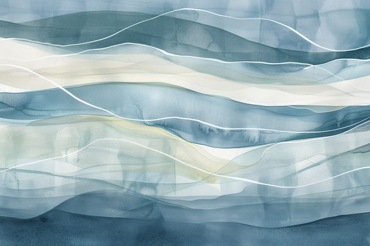 Flowing Tides of Serene Blue