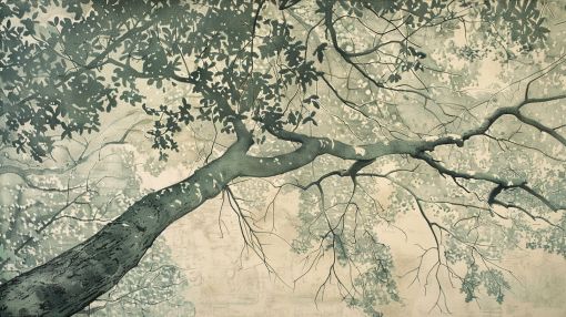 Ancient Canopy in Muted Green Tones