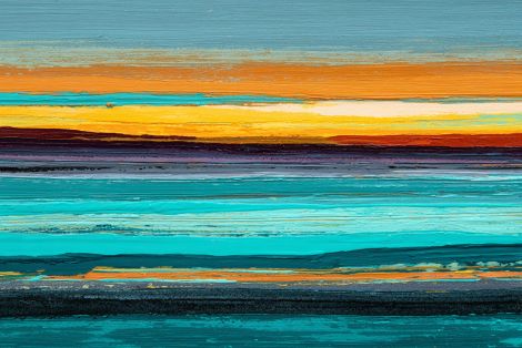 Horizon Bands at Golden Sunset