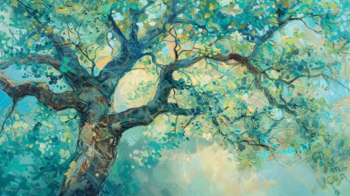 Ancient Oak in Emerald Light