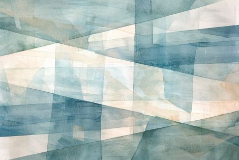 Glacial Light Through Fractured Planes