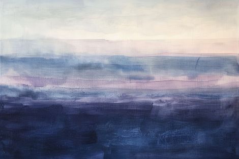 Twilight Horizon in Indigo Mist