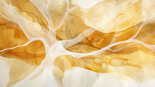 Golden Veils of Flowing Light